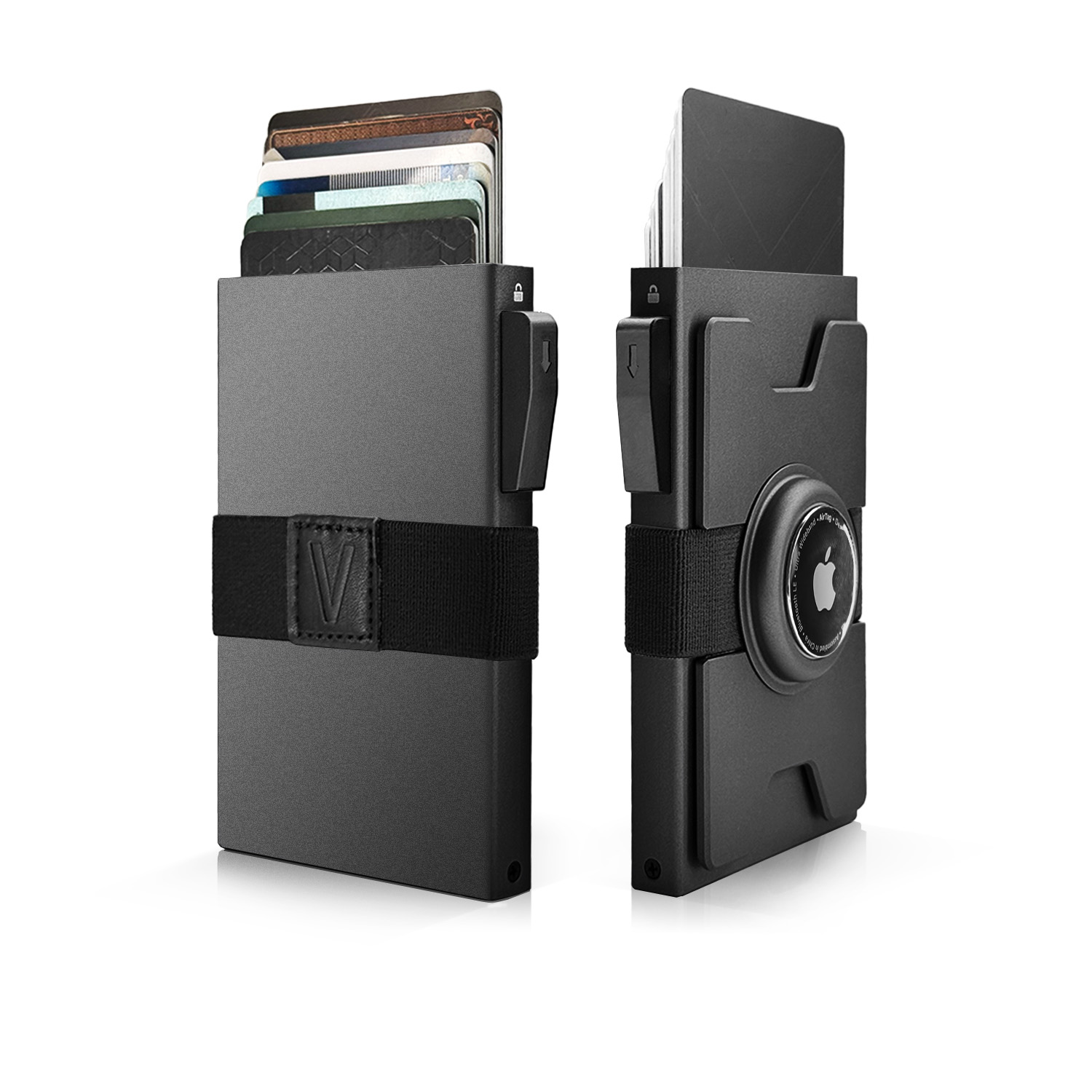 Card Case Minimalist - Portafoglio Smart Metal AirTag da uomo: