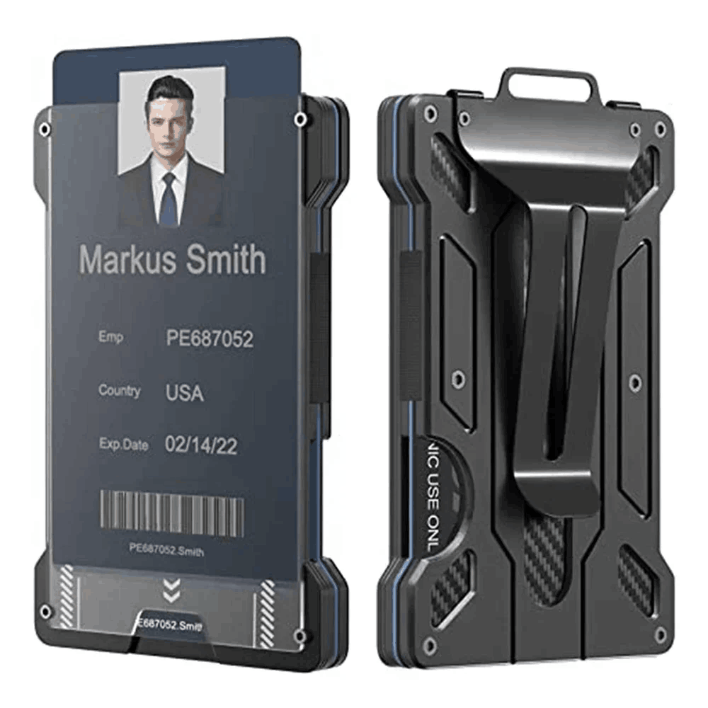 Money Clip Slim - Porta Biglietti da Visita da Scrivania,