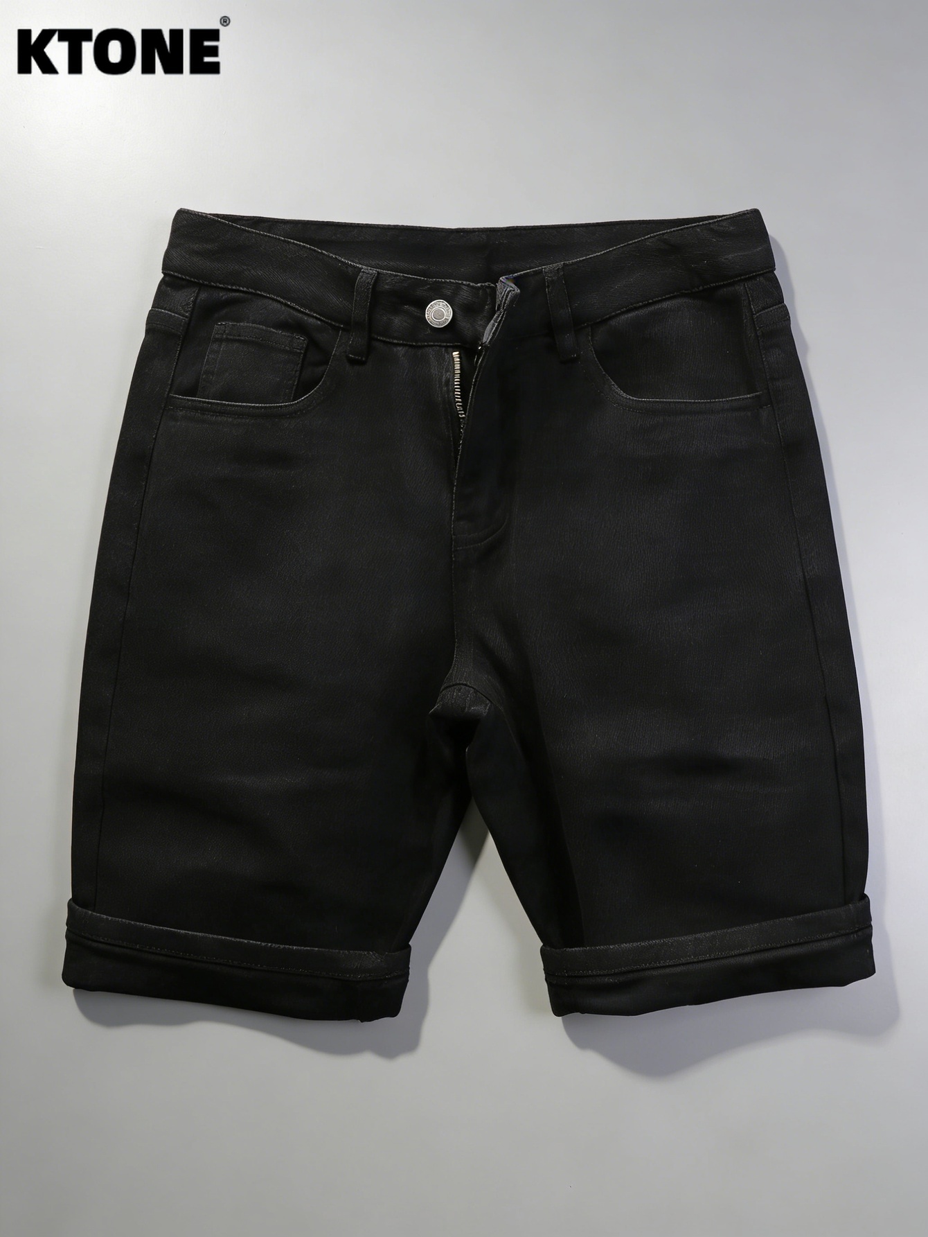Mens Accessories Style - Jeans semplici neri in denim slim