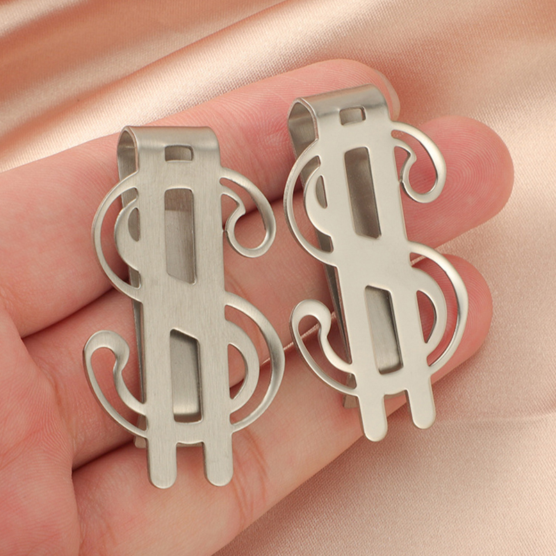 Money Clip Slim - 1 pz fermasoldi sottile fermasoldi in