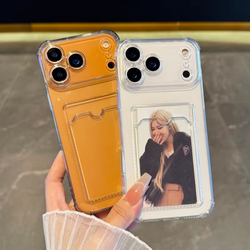 Phone Wallet Combo - Custodia Trasparente con Porta Carte per
