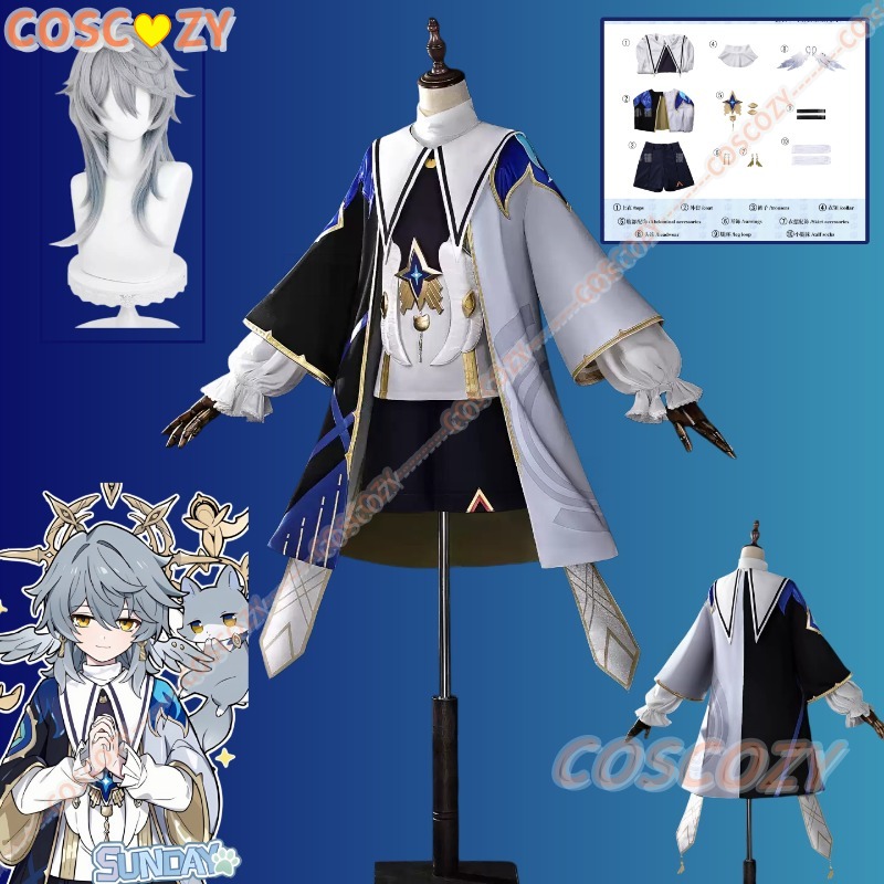 Men'S Suit Accessories - Costume Cosplay della Serie Sunday Little