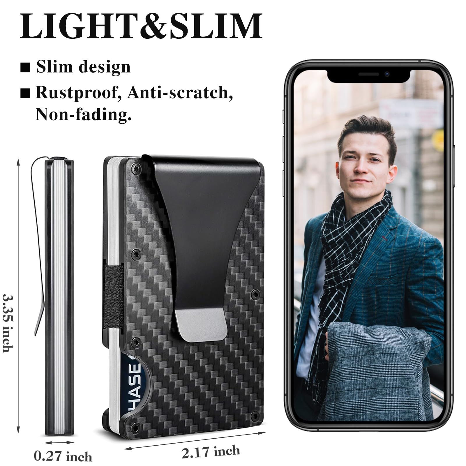 Portafoglio in fibra di carbon - Card Case Minimalist recensione e prezzo
